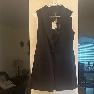 Cynthia Rowley Elegant Black Vest
